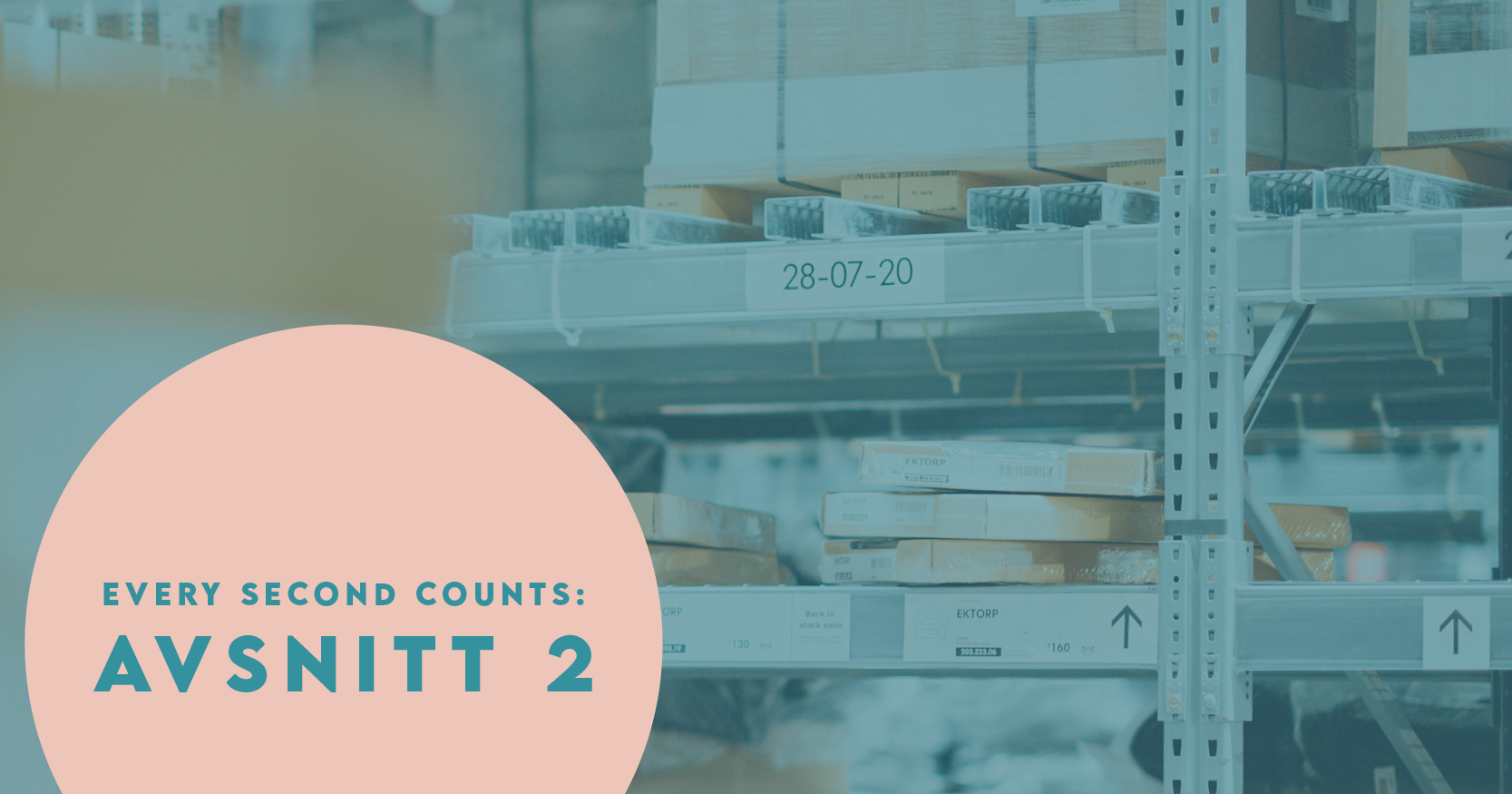 Omslagsbild på lagerhyllor