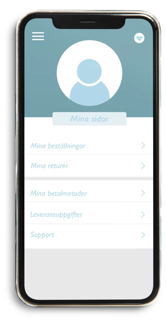 fiktiv app i telefon