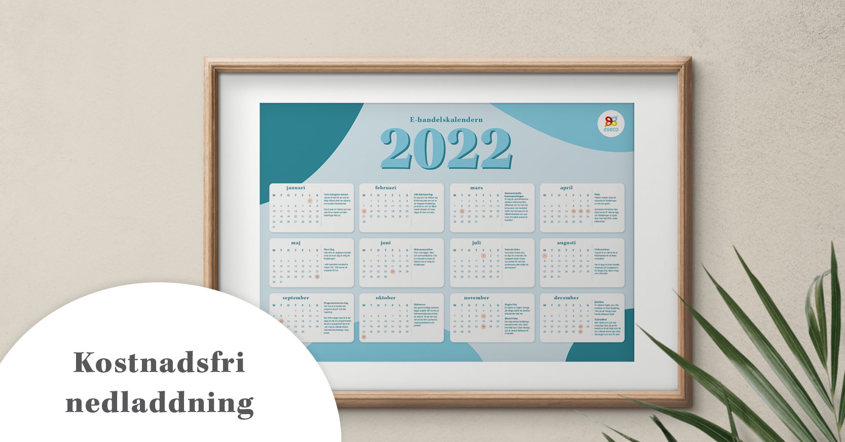 Glöm inga viktiga datum 2022 med en E-handelskalender